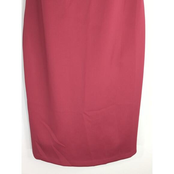 Calvin Klein Women's Solid Cold‎ Shoulder Evening Party Dress Red Size 12 NWOT - Picture 5 of 12
